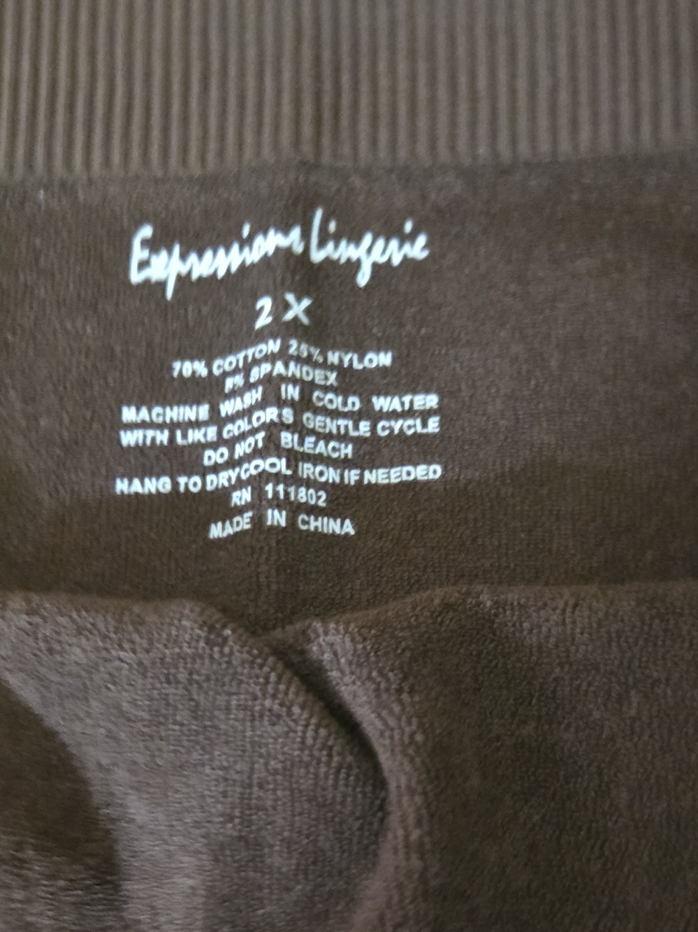 Lot Of 2 Fleece Line Leggings Plus Size 2X - Picture 7 of 8